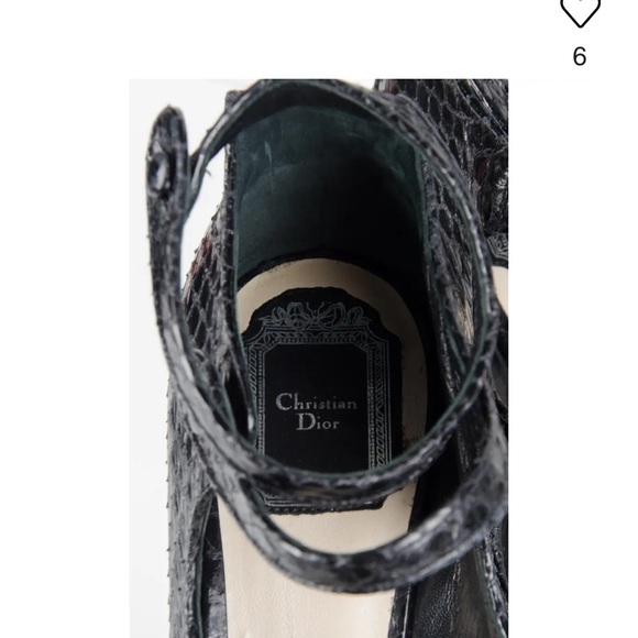 Christian Dior snake skin heels - Picture 3 of 5
